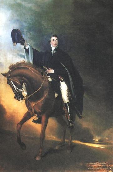 LAWRENCE, Sir Thomas Duke of Wellington on Copenhagen oil painting image